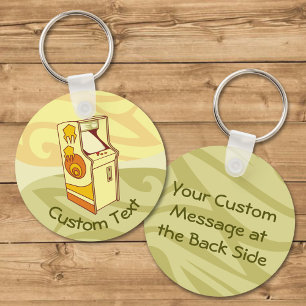Tall Arcade Game Console Keychain