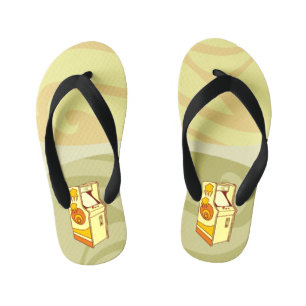 Tall arcade game console kid's flip flops