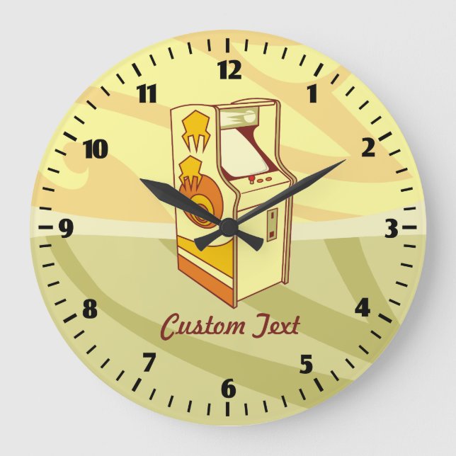 Tall arcade game console large clock (Front)