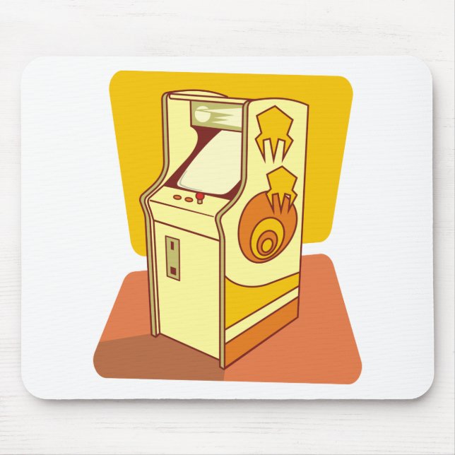 Tall arcade game console mouse pad (Front)