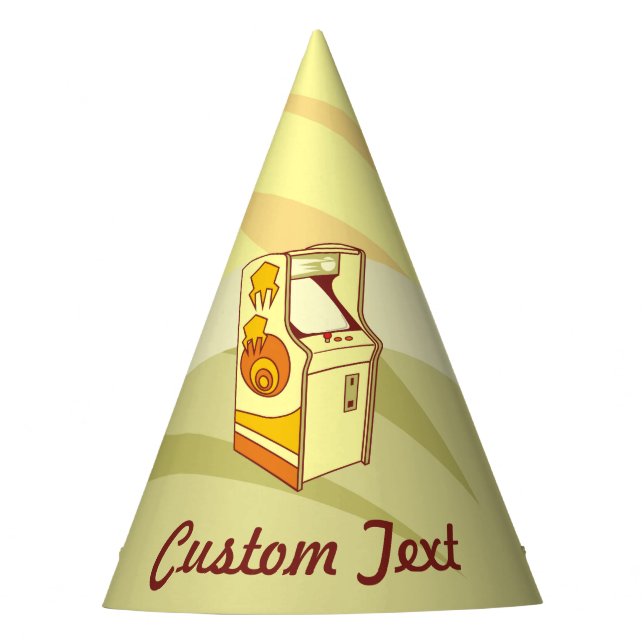 Tall arcade game console party hat (Front)