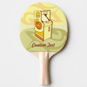Tall arcade game console ping pong paddle