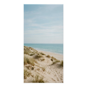 Tall Beach Dunes Seascape Wall Art Poster