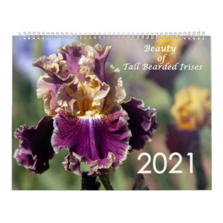Tall Bearded Irises Calendar for 2021
