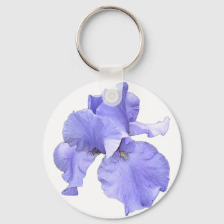 Tall Bearded Purple Iris Keychain