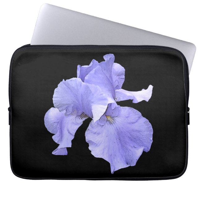 Tall Bearded Purple Iris Laptop Sleeve (Front)