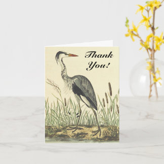 Tall Bird, "Thank You!", Vintage Look Card
