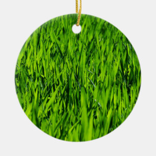 Tall Blades of Grass Ceramic Ornament