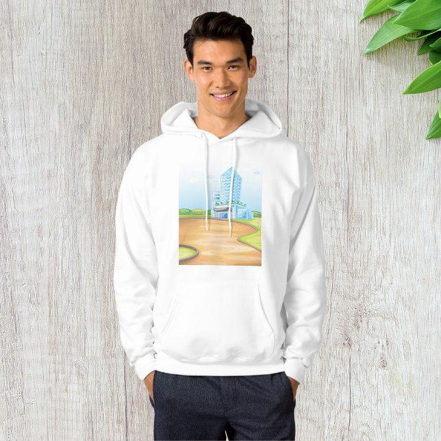 Tall Blue Building Mens Hoodie (Creator Uploaded)
