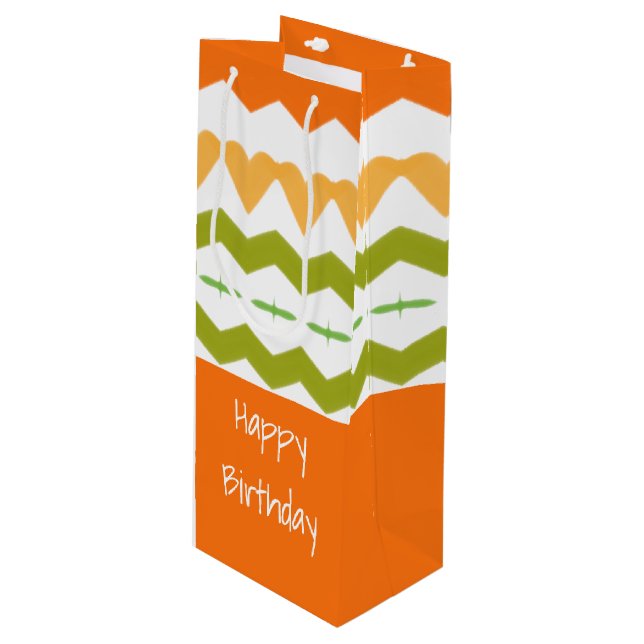 Tall Bottle Style Paper Bag (Front Angled)