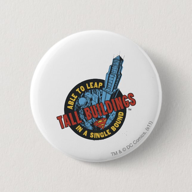 Tall Buildings 2 Inch Round Button (Front)