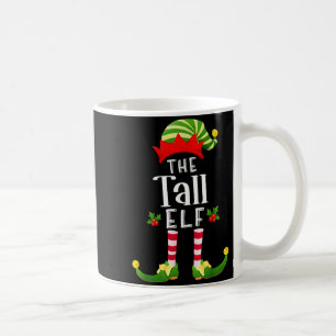 Tall Christmas Elf Matching Pajama X-mas Party  Coffee Mug