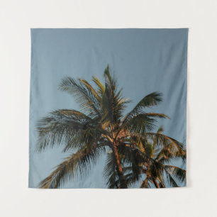Tall coconut tree tapestry