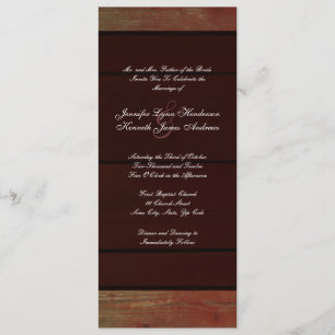 Tall Country  Wedding Invitation