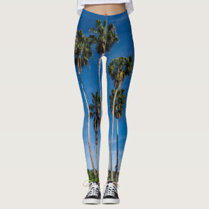 Tall Curving Palms Leggings