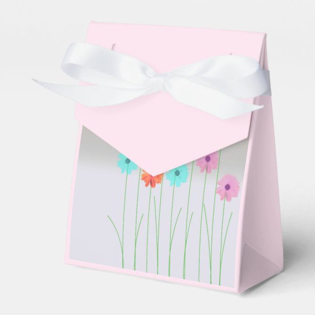 Tall Daisies Favor Box (Front Side)