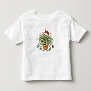 Tall Dracaena Spider Plant Santa Hat Christmas Toddler T-shirt