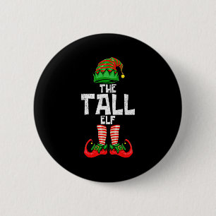 Tall Elf Christmas Matching Family  2 Inch Round Button