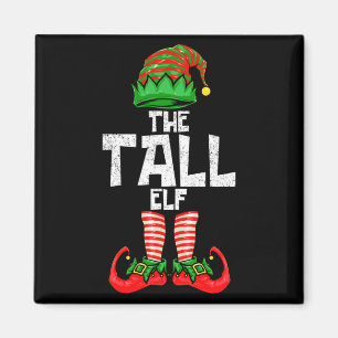 Tall Elf Christmas Matching Family Magnet