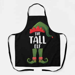 Tall Elf Matching Family Christmas Apron