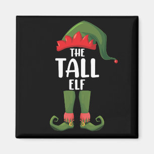 Tall Elf Matching Family Christmas  Magnet