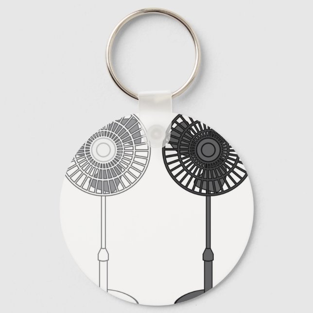 Tall Fan Keychain (Front)