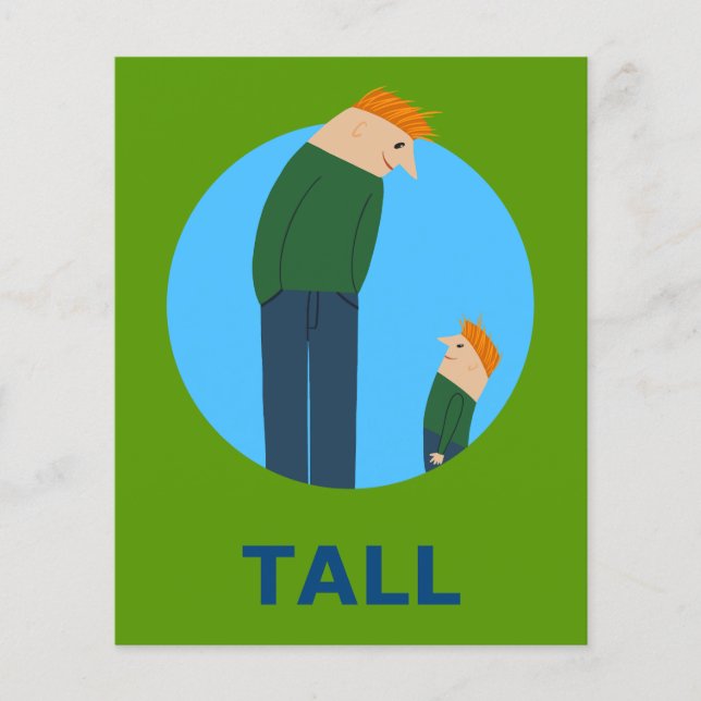 TALL Flashcard for Initial T 1 Syllable Word (Front)