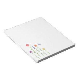 Tall Flowers - Notepad