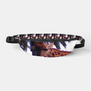 Tall Giraffe Tales Under The Palm Tree, Fanny Pack