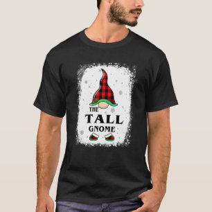 Tall Gnome Buffalo Plaid Matching Family Xmas Paja T-Shirt
