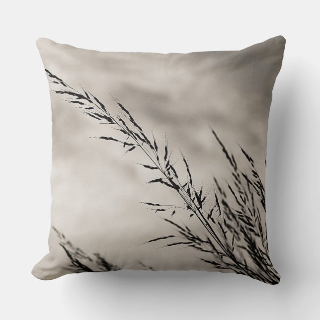 Tall Grass Throw Pillow (Front)