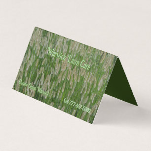 Tall Green Grasses Seeds Business Card