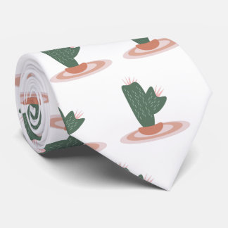Tall Green Plant on Rug Desert Cactus  Tie