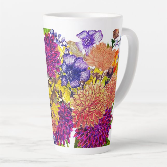 Tall latte mug (Right Angle)