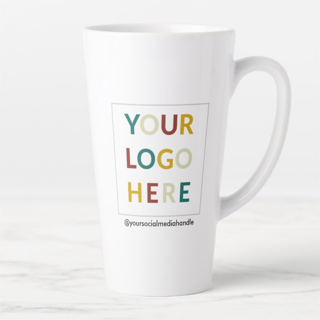 Tall Latte Mug personnalisé avec logo No Minimum 1 (Droite)