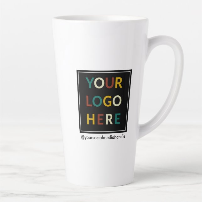 Tall Latte Mug personnalisé avec logo No Minimum 1 (Droite)