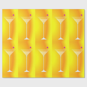Tall Martini Cocktail Thunder_Cove Wrapping Paper