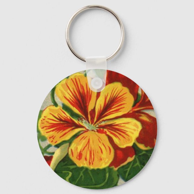 tall nasturtium keychain (Front)