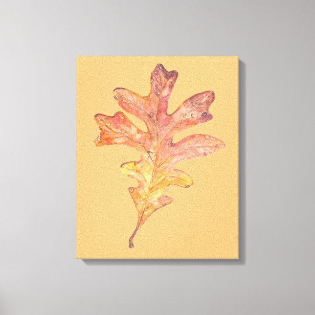 Tall Oak Leaf on canvas (Front)