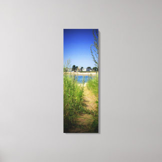TALL PEEK OF LAKE VIEW VILLAGE PHOTO ON CANVAS PRINT
