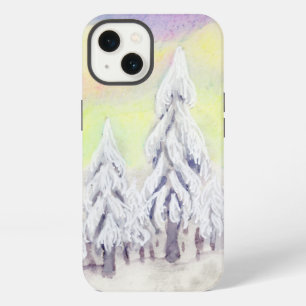 Tall Pines, Northern Lights iPhone 13 Case