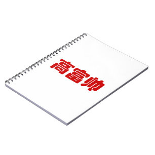 Tall, Rich & Handsome 高富帅 Chinese Hanzi MEME Notebook