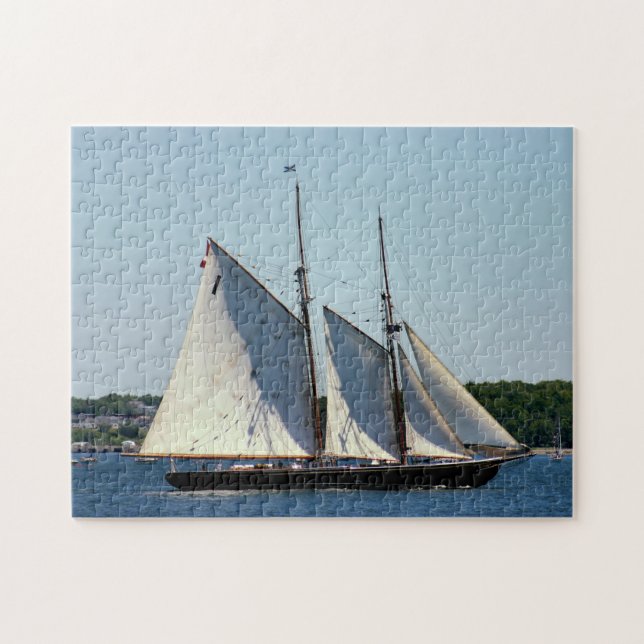 Tall Ship Clipper Bluenose II Photo Jigsaw Puzzle (Horizontal)