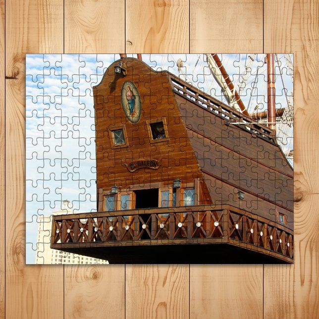 Tall Ship El Galeón Close-up Photo Jigsaw Puzzle (Creator Uploaded)