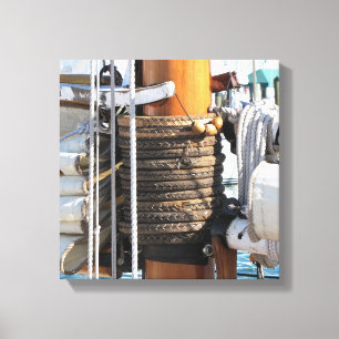 Tall Ship Gaff Rigging Canvas Print