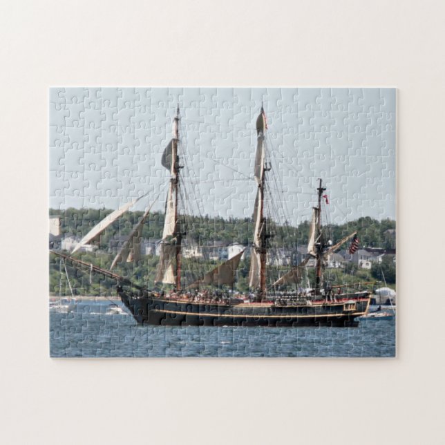 Tall Ship HMS Bounty Figurehead Photo Jigsaw Puzzle (Horizontal)