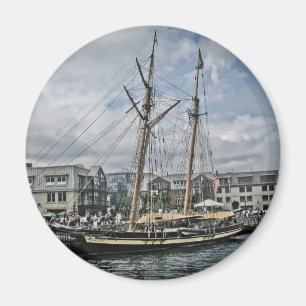 Tall Ship in Halifax Magnet