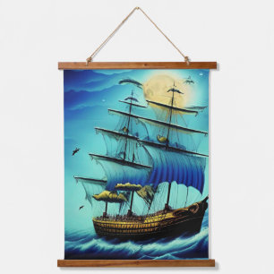 Tall Ship Nautical Hanging Tapestry