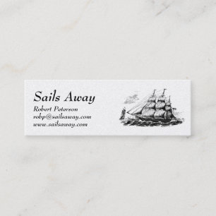 Tall Ship Nautical Mini Business Card