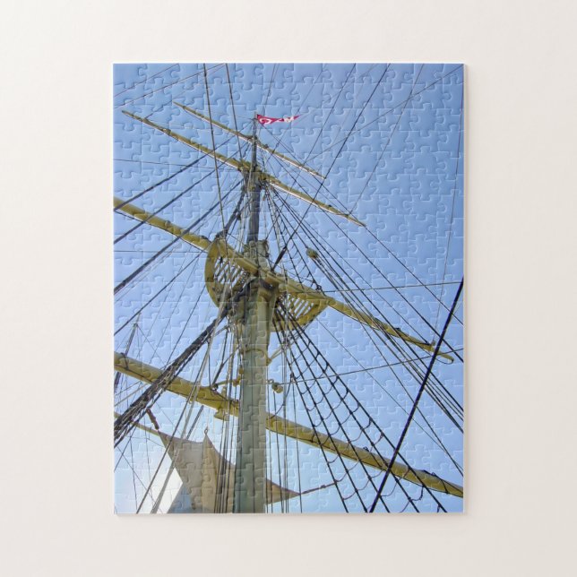 Tall Ship Rigging Jigsaw Puzzle (Vertical)